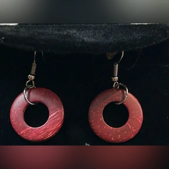 Bohemian Style Wooden Colorful Necklace and Earrings - Picture 3 of 3